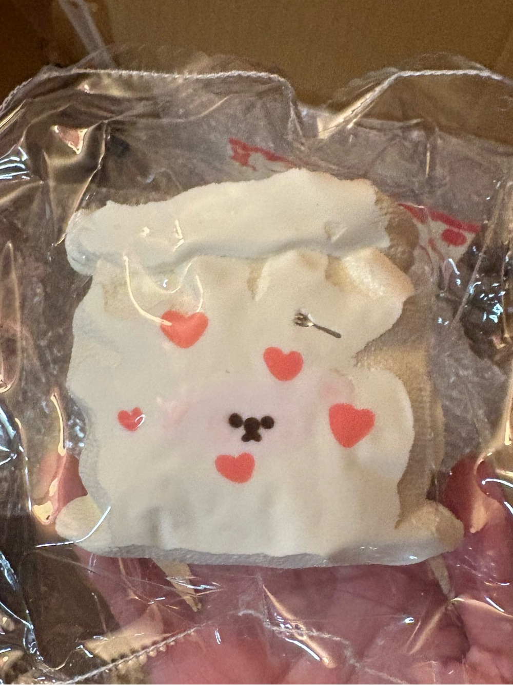 Handmade Taba squishy puppy dog heart pocket pouch squeeze toy squishies